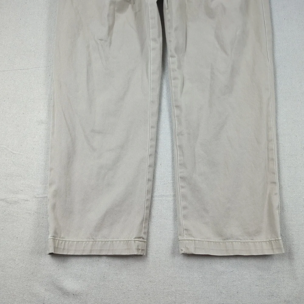 Vintage Polo Ralph Lauren Pants Mens 36x29 Khaki Pleated Preppy